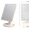 Голямо козметично огледало с LED осветление
