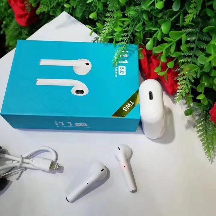 Безжични слушалки AirPods i11 TWS – със зареждащ кейс Безжични слушалки AirPods i11 TWS - със зареждащ кейс