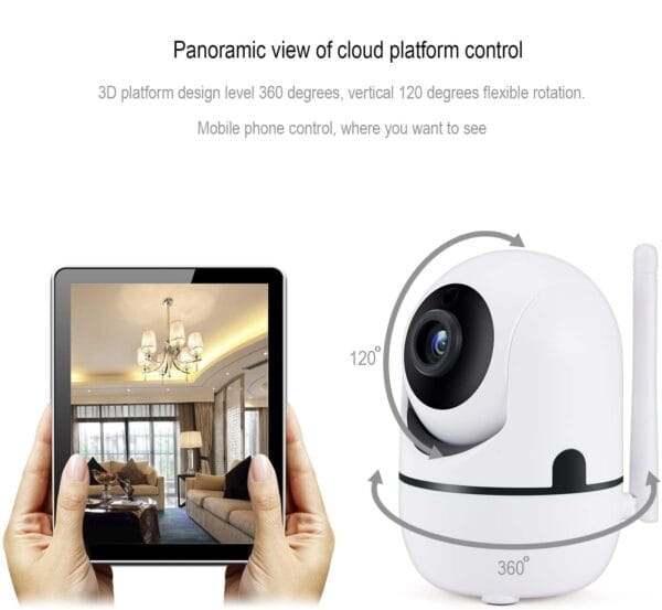 Wifi Смарт камера бебефон въртяща проследяваща FULL HD