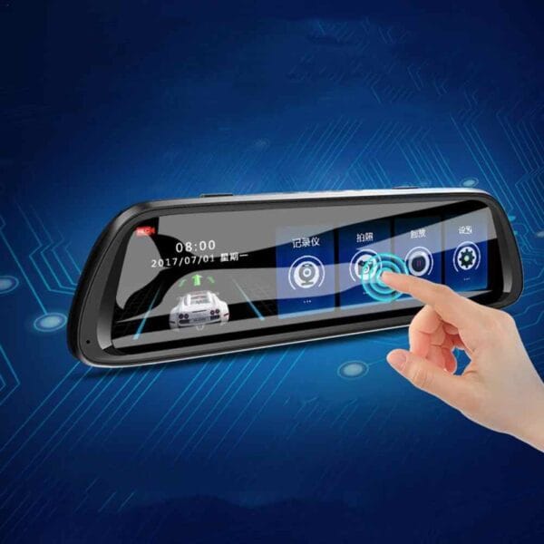 Видеорегистратор огледало с две камери DVR 9.66 inch