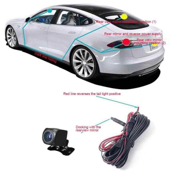 Видеорегистратор огледало с две камери DVR 9.66 inch