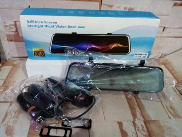 Видеорегистратор огледало с две камери DVR 9.66 inch