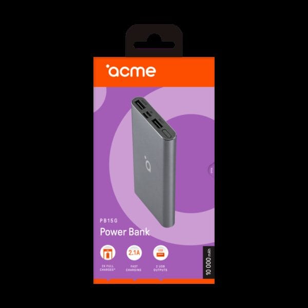 ACME PB15G POWER BANK 10 000 mAh СИВ BF Sale