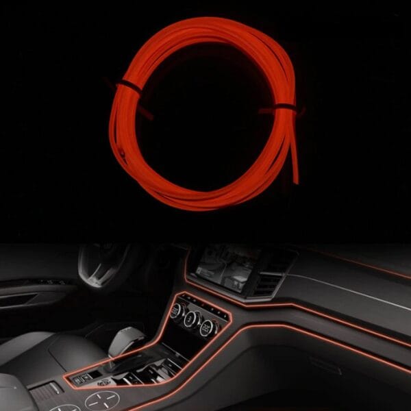 Интериорна LED лента 2 метра - червена