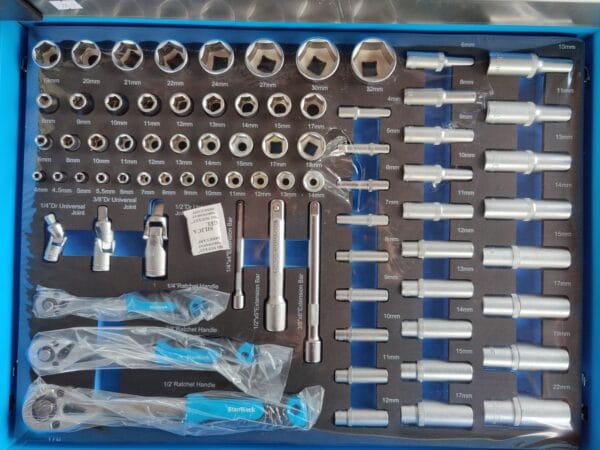 Немски Шкаф количка с инструменти 7 чекмеджета - 5 пълни StanWerk