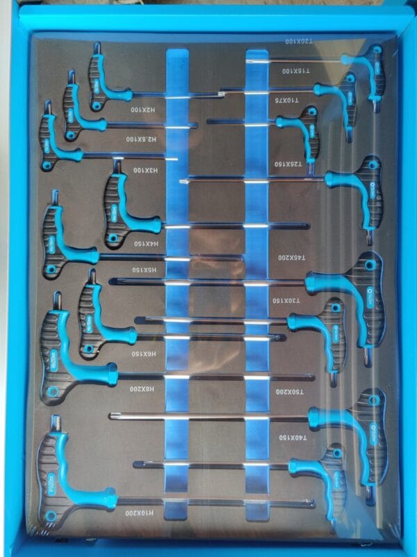Немски Шкаф количка с инструменти 7 чекмеджета - 5 пълни StanWerk