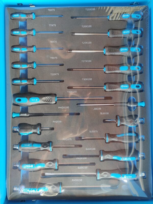 Немски Шкаф количка с инструменти 7 чекмеджета - 5 пълни StanWerk