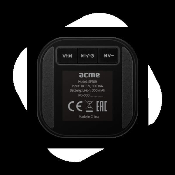 ACME SP109 DYNAMIC BLUETOOTH ПОРТАТИВНА КОЛОНКА, черна