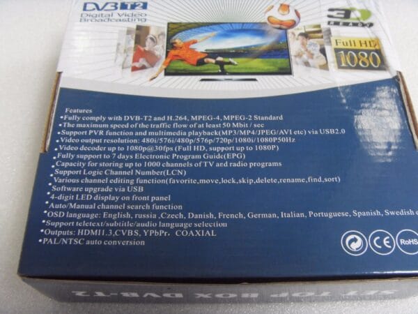 Мини DVB T2 Ефирен цифров пиемник