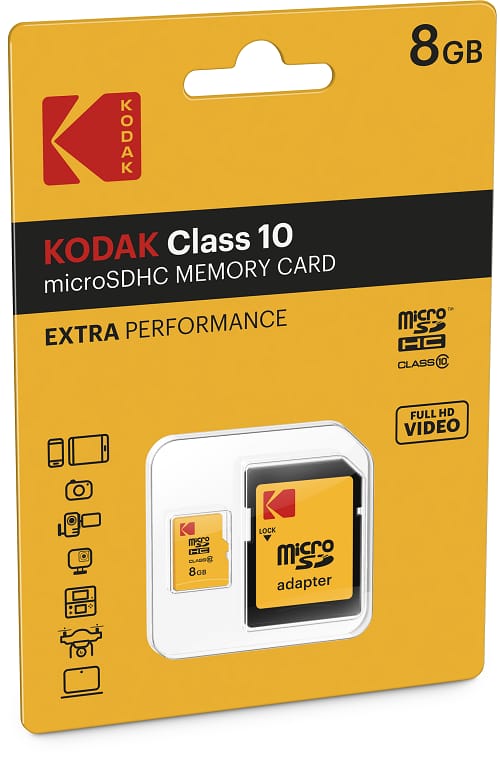 KODAK micro SDHC 8GB Class10 EXTRA