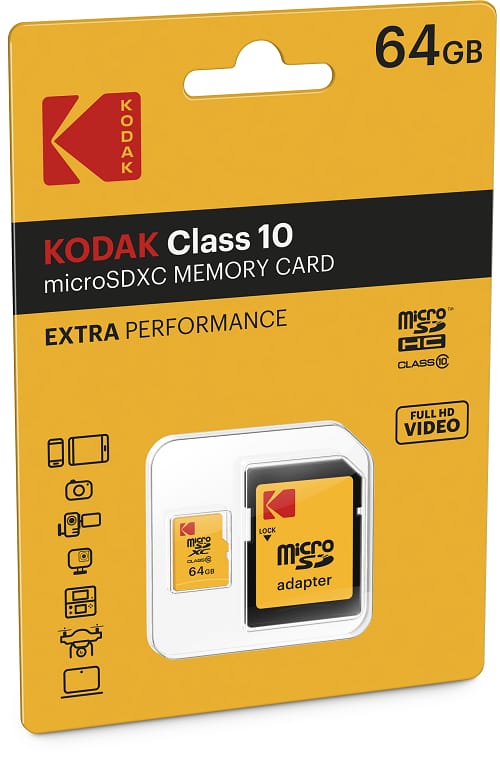 KODAK micro SDXC 64GB Class10 85MB/s