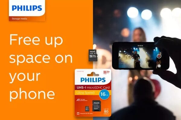 PHILIPS Micro SDHC 16GB Class10 85MB/s