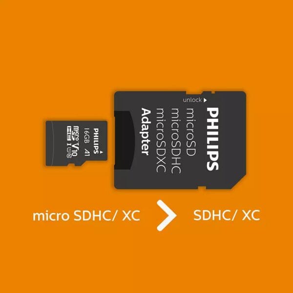 PHILIPS Micro SDHC 16GB Class10 85MB/s