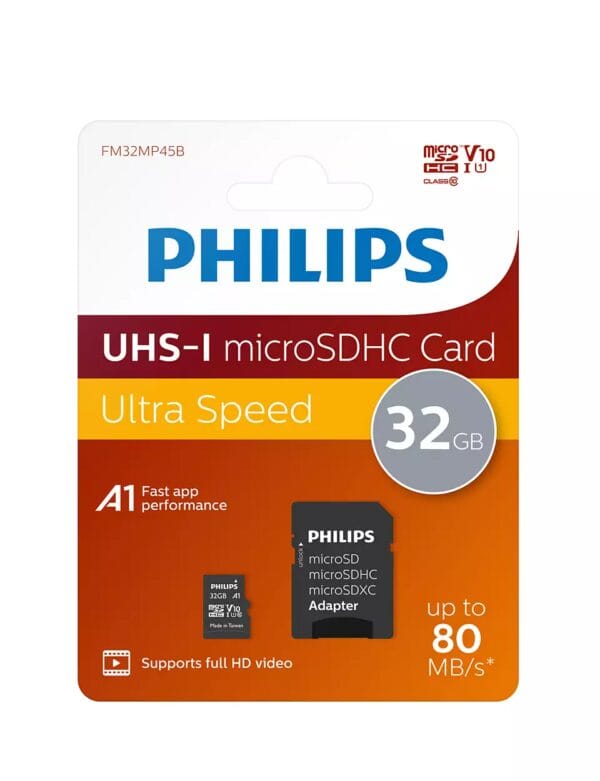 PHILIPS Micro SDHC 32GB Class10 85MB/s