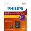 PHILIPS Micro SDXC 64GB Class10 85MB/s