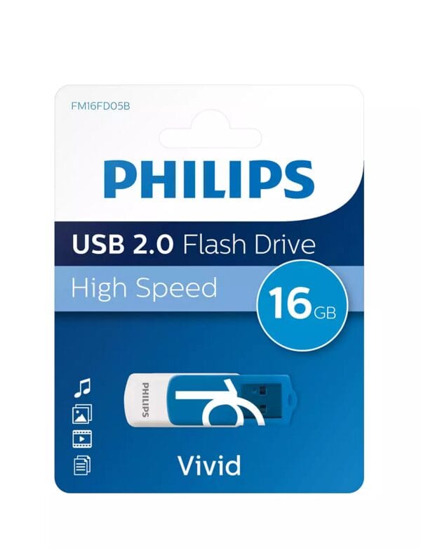 PHILIPS USB 2.0 16GB VIVID СИН