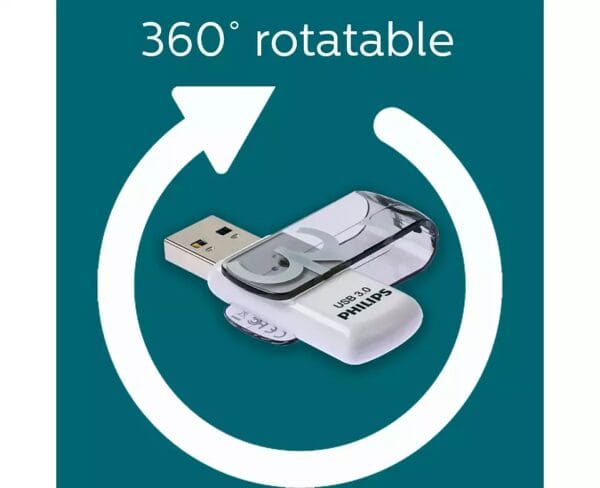 PHILIPS USB 2.0 32GB VIVID СИВ