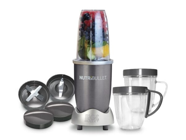 Комплект блендер NutriBullet PRO, 900W + Голяма чаша 700 мл + 2бр чаши 500 мл + 1бр чаша 300 мл Нутрибулет
