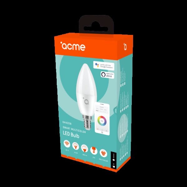 ACME SH4208 Smart Wifi LED Candle 4.5W/320lm/E14 WW/CW/RGB