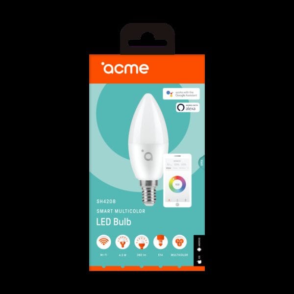ACME SH4208 Smart Wifi LED Candle 4.5W/320lm/E14 WW/CW/RGB