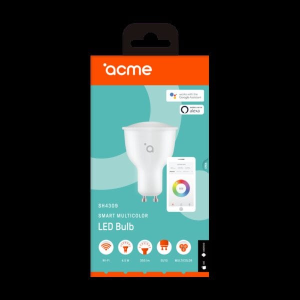 ACME SH4309 Smart Wifi LED 4.5W/300lm/GU10 WW/CW/RGB
