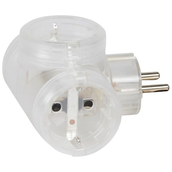 Legrand LGR 50663 Разклонител АДАПТОР 3 ГНЕЗДА прозрачен