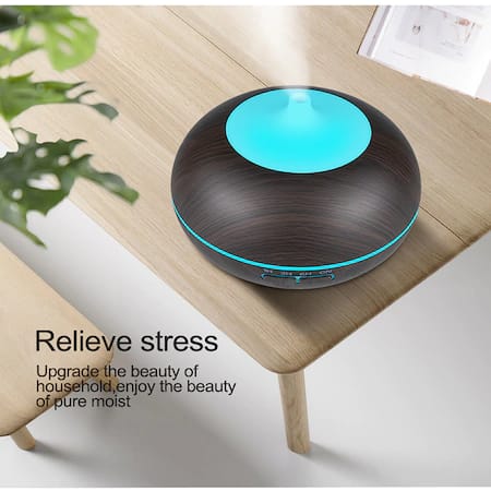 Арома дифузер за етерични масла ОВЛАЖНИТЕЛ ЗА ВЪЗДУХ тъмно дърво