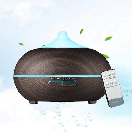 Арома дифузер за етерични масла ОВЛАЖНИТЕЛ ЗА ВЪЗДУХ тъмно дърво