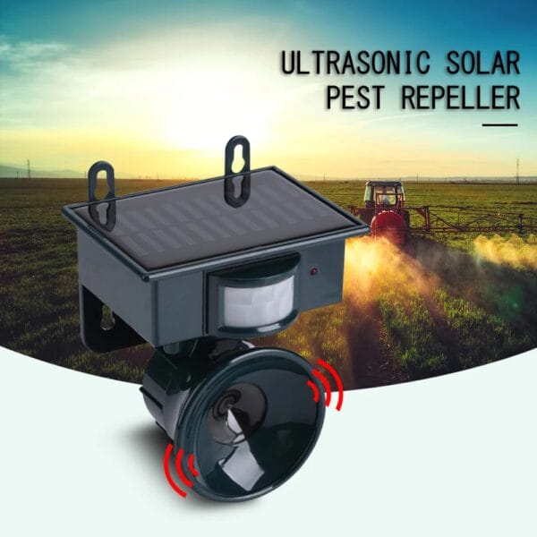 СОЛАРЕН УЛТРАЗВУКОВ УРЕД ЗА ПРОГОНВАНЕ НА НАСЕКОМИ ГРИЗАЧИ И БОЗАЙНИЦИ SOLAR PEST REPELLER