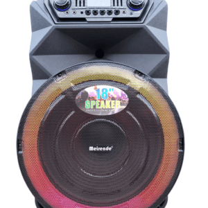 Караоке колона Meirende 18" с 2 микрофона 500W