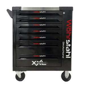 Професионална Kоличка с Инструменти Wöhrstahl 7/7 – 419 части Червена